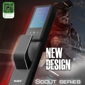 تصویر دستگیره هوشمند | قفل اثر انگشتی دیجیتال و دستگیره تشخیص چهره ALOCK مدل Scout series (P1+) 