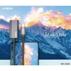 تصویر کابل تبدیل USB-C به HDMI موکسوم مدل MX-AX30 