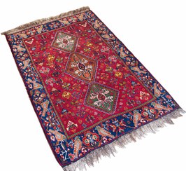 تصویر قالیچه دستباف ۱۱۵×۱۶۰ قشقایی کد KS04121 