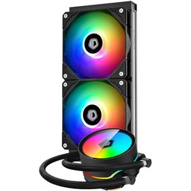 تصویر خنک کننده مایع پردازنده آی دی کولینگ مدل Zoomflow 240 XT Black ID Cooling Zoomflow 240 XT Black RGB CPU Liquid Cooler