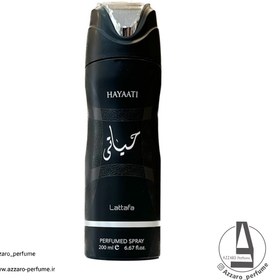 تصویر اسپری عربی حیاتی مشکی لطافة حجم 200 میل Arabian vital spray black hayati Latafa volume 200 ml