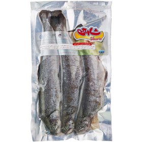 تصویر قزل آلاي منجمد شکم خالي آبشش زده 1کيلويي شارين 