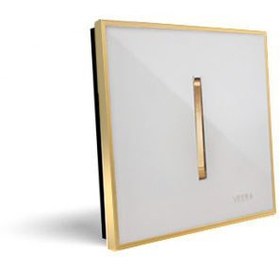 تصویر کلید و پریز ویرا مدل شهاب طلا سفید طلا 
