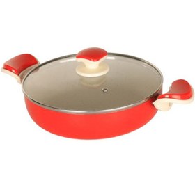 تصویر تابه عروس مدل درسا کد 02 سایز 220 Aroos Nonstick cookware