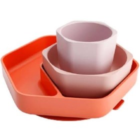 تصویر ‎ست غذاخوری هی اور شی HE OR SHE - آبی HE OR SHE