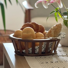 تصویر سبد نان چوبی بیضی AMA 