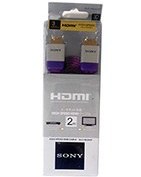 تصویر کابل HDMI 2 متری فلت Sony 3D World DLC-HE20 