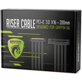 تصویر کابل و براکت نصب عمودی کارت گرافیک گرین PCI-E 3.0 x16 ا GREEN Vertical VGA Mounting Kit PCI-E 3.0 x16 200m Riser Cable GREEN Vertical VGA Mounting Kit PCI-E 3.0 x16 200m Riser Cable