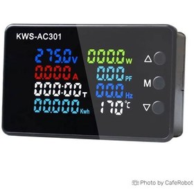 تصویر ماژول ولت متر مولتی فانکشن KWS-AC301 50-300V AC 