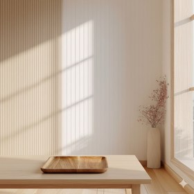 تصویر بشقاب چوبی مربعی 