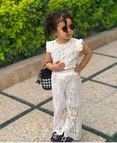 تصویر ست کراپ شلوار نیلوفر 