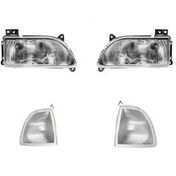 تصویر چراغ جلو و راهنما فن آوران پرتو الوند مدل 5964 مناسب برای پراید صبا بسته 4عددی 