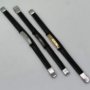 تصویر دستبند چرمی دولاین 