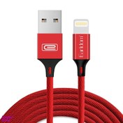 تصویر کابل تبدیل USB به Lightning ارلدوم (Earldom) مدل Ec-015I به طول 1m مشکی ا کابل تبدیل کابل تبدیل