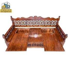 تصویر تخت سنتی باکس دار مدل CSP02 