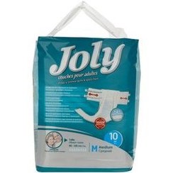 تصویر پوشینه چسبی بزرگسال سایز متوسط 10 عدد جولی Joly Medium Adult Protective Diaper 10 Pcs