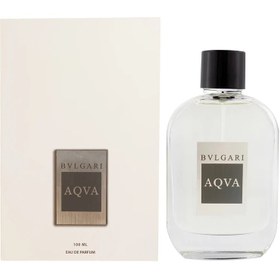 تصویر ادو پرفیوم مردانه ملگاچو مدل آکوا بولگاری حجم 100 میلی لیتر Melgacho AQVA BVLGARI Eau De Parfum for Men 100 Ml