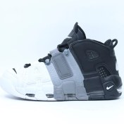 تصویر کتانی نایکی ایر مور تمپو سایز ۳۷ تا ۴۵ رنگ مشکی سفید با جنس چرم 