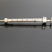 تصویر سرنگ فلزی شیشه ای آلمانی 0,8cm3 32 IE Glass Syringe Germany 