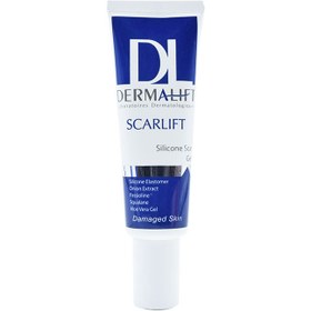 تصویر ژل بازسازی کننده پوست اسکارلیفت درمالیفت 25 میل Dermalift Scarlift Silicone Scar Gel 25 Ml