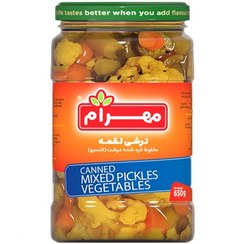 تصویر ترشی لقمه مخلوط مهرام 650 گرمی 