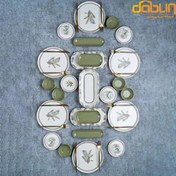 تصویر سرویس صبحانه خوری ۳۱ پارچه سرامیک آجار ترکیه 