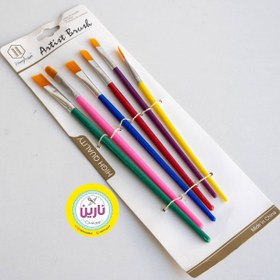 تصویر ست قلمو 6 عددی artist brush - 3815 