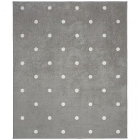 تصویر فرش کودک مدل LEN خاکستری 