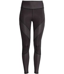 تصویر لگینگ زنانه ورزشی قهوه‌ای تیره H&M 