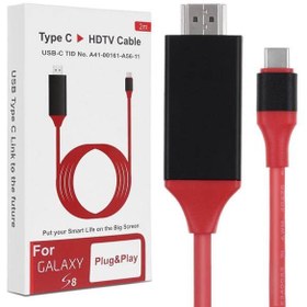 تصویر کابل تبدیل Type-C به HDMI کابل تبدیل Type-C به HDMI