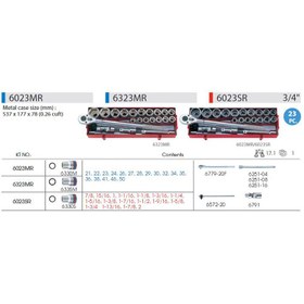 تصویر جبعه بکس 3/4 - 23 عددی کینگ تونی 6023SR KingTony 