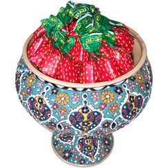 تصویر آبنبات توت فرنگی با مغزی پاستیل 250 گرمی آیدین 