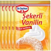 تصویر پودر وانیل دکتر اوتکر ترکیه بسته 150 تایی dr oetker sekerli vanilin 