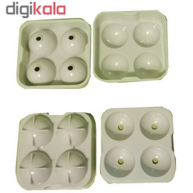 تصویر قالب یخ مدل B622 بسته 2 عددی - زرد 