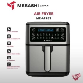 تصویر سرخکن مباشی مدل ME-AF983 - سیلور مشکی Mebashi Air Fryer ME-AF983