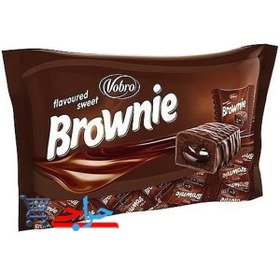 تصویر کیک براونی شیرین با طعم شکلات 1 کیلوگرمی Vobro flavoured sweet Brownie 