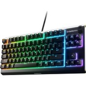 تصویر کیبورد مکانیکال گیمینگ استیل سریز APEX 3 Whisper-Quiet Switch SteelSeries APEX 3 Whisper-Quiet Switches Mechanical Gaming Keyboard