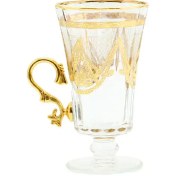 تصویر استکان پایه دار lutana طرح مونالیزا کد 10674 