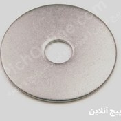 تصویر واشر تخت دور بزرگ گالوانیزه 8×3 