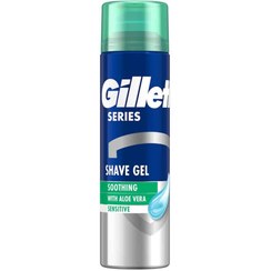 تصویر ژل اصلاح ژیلت مدل Soothing Aloe Vera حجم 200 میلی لیتر 