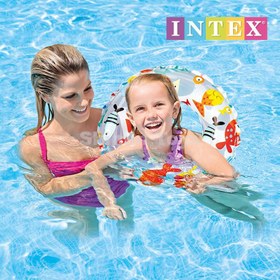 تصویر حلقه شنا کودک 61 سانتیمتر - (طرح ماهی) اینتکس Swim Ring intex 59241