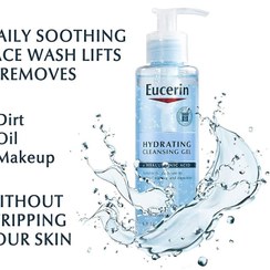 تصویر ژل شستشوی اوسرین HYALURON مناسب پوست نرمال و مختلط EUCERIN DERMATO CLEAN HYALURON CLEANSING GEL