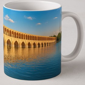 تصویر ماگ با طرح زاینده رود زیبا 