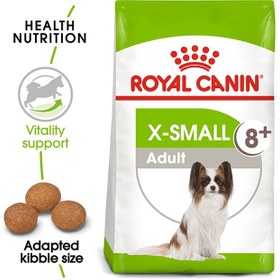 تصویر تغذیه سالم سایز XS بزرگسال 8+ وزن 1.5 کیلوگرم برند royal canin Size Health Nutrition XS Adult 8+ 1.5kg