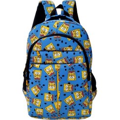 تصویر کیف مدرسه ای مدل باب اسفنجی 