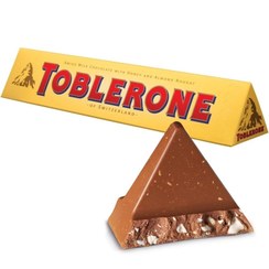 تصویر شکلات Toblerone طعم عسل و بادام حجم 100 گرم ساخت سوئیس 