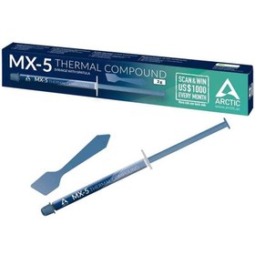 تصویر خمیر سیلیکون سرنگی 2 گرمی آرکتیک ARCTIC MX-5 Arctic MX-5 2g Silicone Thermal Grease