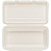 تصویر ظرف یکبار مصرف گیاهی ۱۲۰۰ سی‌سی درب‌دار 