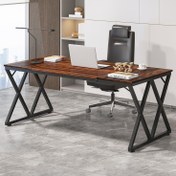 تصویر میز اداری فلز و چوب 