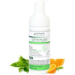 تصویر فوم پاک کننده چای سبز و ویتامین سی هرموس Hermos green tea and vitamin C cleansing foam